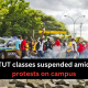 TUT classes suspended amid protests on campus