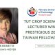 TUT Crop Sciences Lecturer Wins Prestigious 2026 Taiwan Fellowship